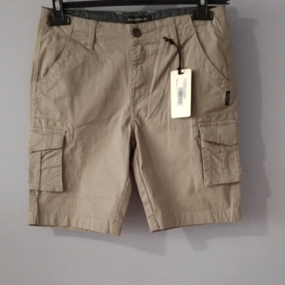 Silver Jeans Tan Cargo Shorts Knee-Length